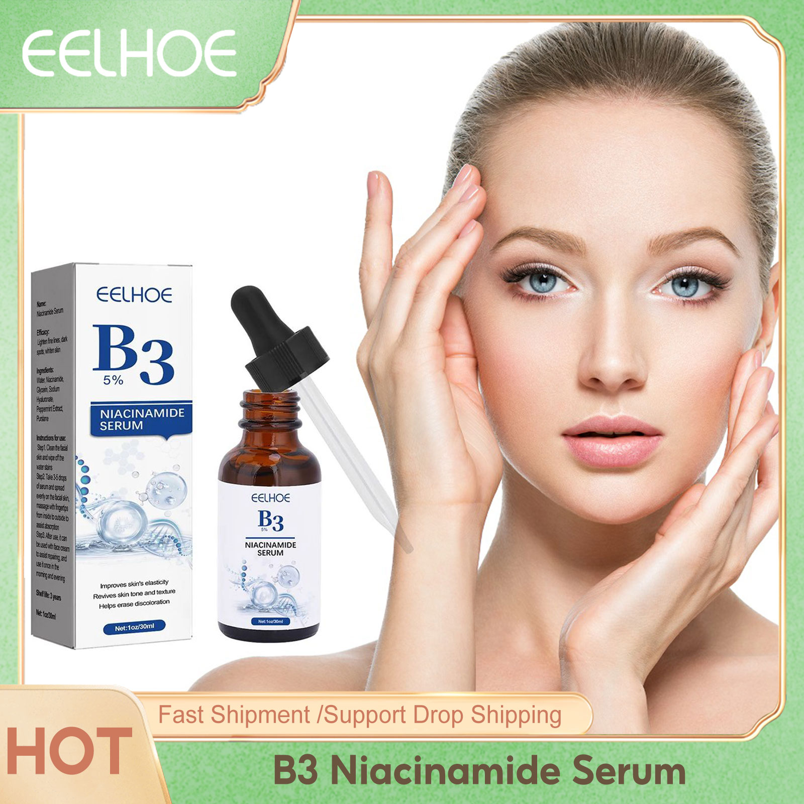 Niacinamide Pore Shrinking Essence - B3 Niacinamide Siero Rimozione Rughe Levigante