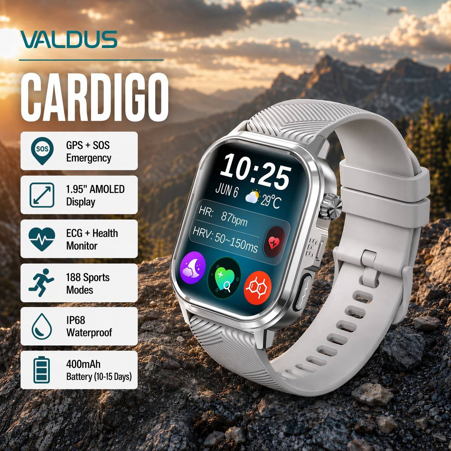 VALDUS CARDIGO Smartwatch per  - Health Monitors recensione e prezzo